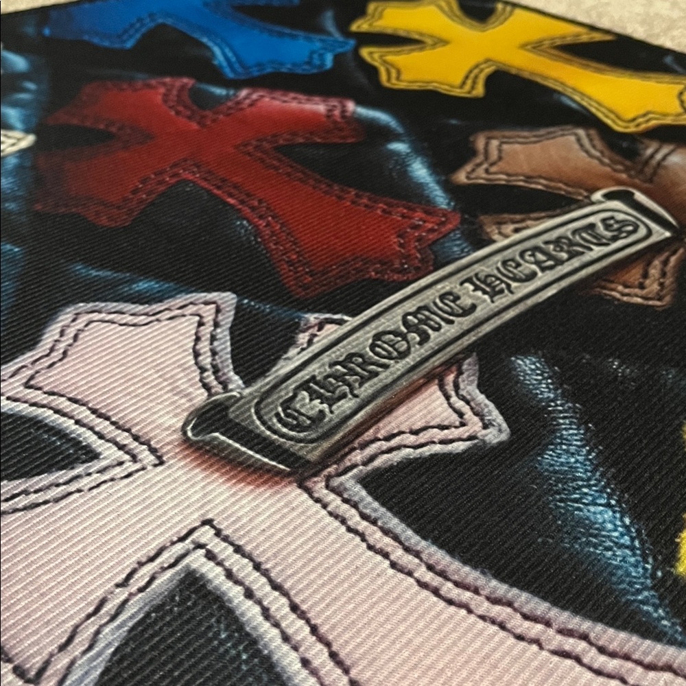 Chrome Hearts Multicolor Cross Design Rug - Picture 4 of 5